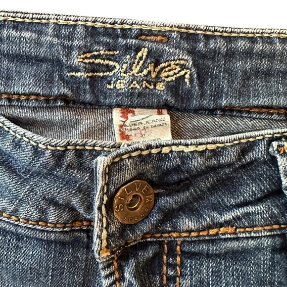 Silver Jeans Suki Surplus Bootcut Embroidered Flap Back Pockets Size 31x30 - Picture 5 of 5